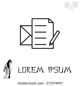 write a message icon