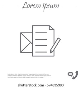 write a message icon