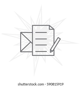 write a message icon