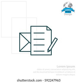write a message icon