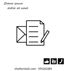 write a message icon