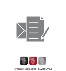 write a message icon