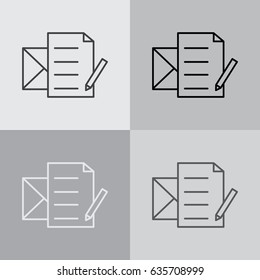write a message icon