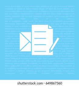 write a message icon