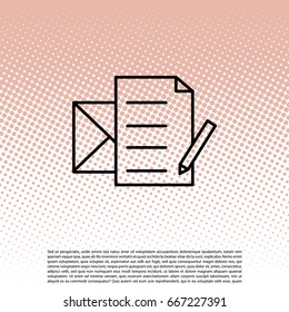 write a message icon