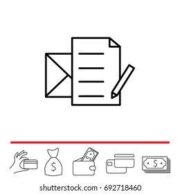 write a message icon