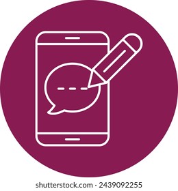 Diseño De Iconos De Escritura De Mensajes Para Uso Personal Y Comercial.