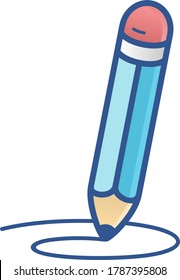 Write a message. Vector outline icon.