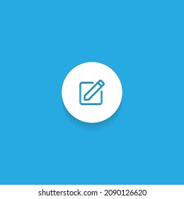 Write New Message Icon in Flat Style. Vector Illustration