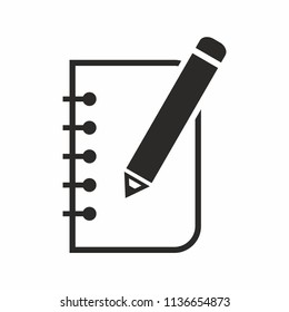 Write a Note Icon. Vector