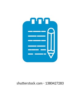 Write note icon vector vector symbol.