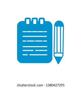 Write note icon vector vector symbol.