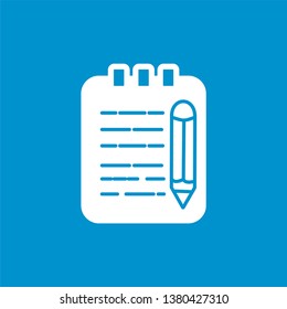 Write note icon vector vector symbol.