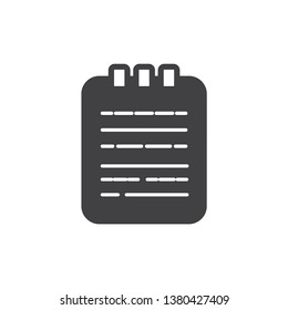 Write note icon vector vector symbol.
