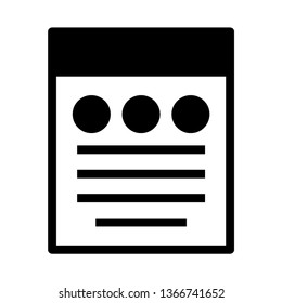 Write a Note Icons. Illustration symbol design template for web mobile UI element. Perfect color modern pictogram on editable stroke. File icons for your business project - Vector