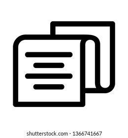 Write a Note Icons. Illustration symbol design template for web mobile UI element. Perfect color modern pictogram on editable stroke. File icons for your business project - Vector