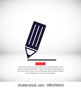 write a note to web icon. vector 10 EPS
