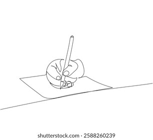 Write in a notebook, take notes, book, textbook one line art. Continuous line drawing of online learning, knowledge, cognition, science, student life, knowledge, school, education.