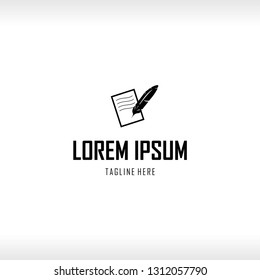 Write Paper Document Abstract Creative Business Logo