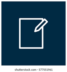 Write paper vector icon