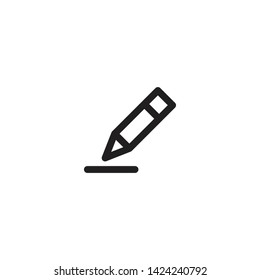 Write Pen Icon and Logo Vector