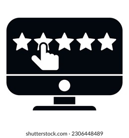 Write review icon simple vector. Medal award. Top quality