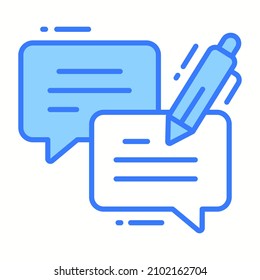 write review icon, Survey and Feedback, modern vector illustration 