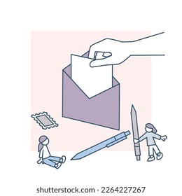 Escribe y envía una carta.
personas que valoran la amistad