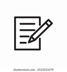 write tex icon sign vector