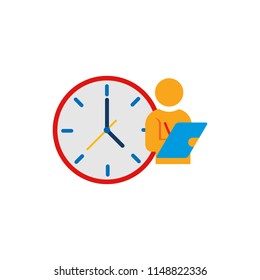 Write Time Logo Icon Design