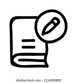 write vector icon