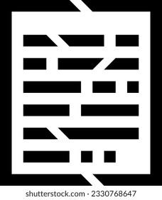 writed text file vector icon