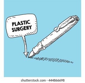 writen on the speech bubble with pen