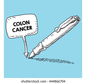 writen on the speech bubble with pen