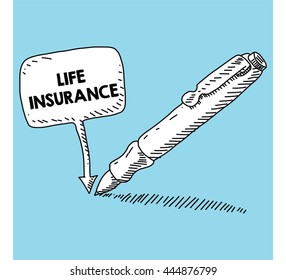 writen on the speech bubble with pen