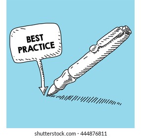 writen on the speech bubble with pen