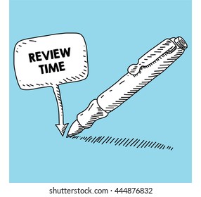 writen on the speech bubble with pen
