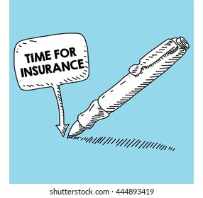 writen on the speech bubble with pen