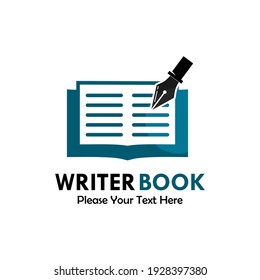 Ilustración del logotipo del libro de escritor
