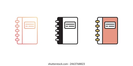 Writer icon design with white background stock illustration