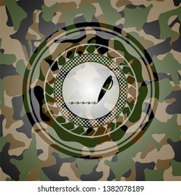 writer icon inside camo emblem