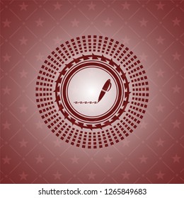 writer icon inside red icon or emblem writer icon inside red icon or emblem