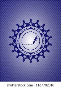 writer icon with jean texture
