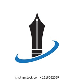 writer icon logo vector design