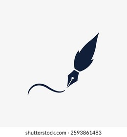 Writer icon logo vector design
