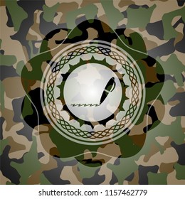 writer icon on camo pattern