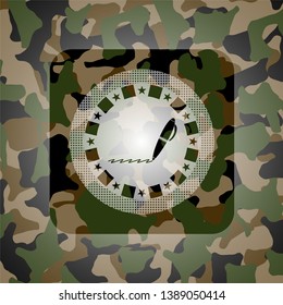 writer icon on camouflage pattern