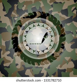 writer icon on camouflage pattern