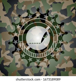 writer icon on camouflage texture
