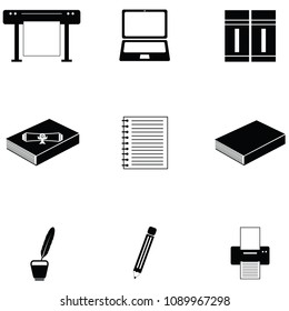 writer icon set